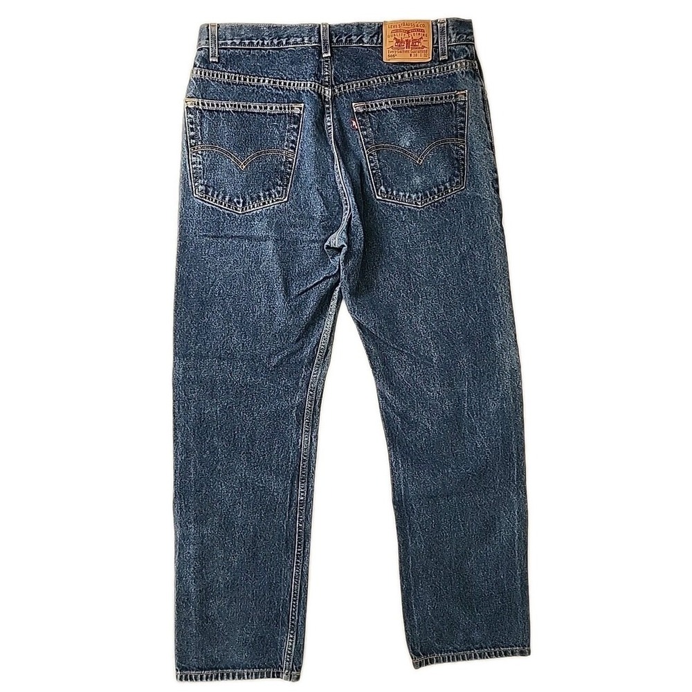 Vintage Y2K Levi's 505 Mens 36x32 Blue Jeans Regular Fit Straight Leg Grunge EUC